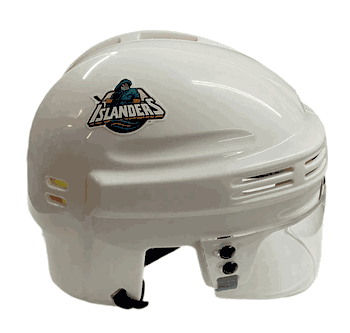 New York Islanders T/B SportStar NHL Hockey Player Mini Helmet - White