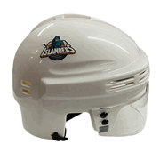 New York Islanders T/B SportStar NHL Hockey Player Mini Helmet - White0 New York Islanders T/B SportStar NHL Hockey Player Mini Helmet - White