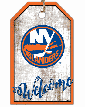 New York Islanders Welcome Team Tag 11x19 Sign