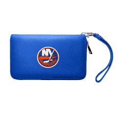 New York Islanders Zip Organizer Wallet Pebble Royal