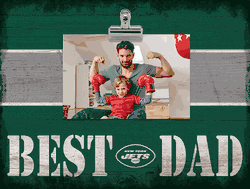 New York Jets 10" x 8" Best Dad with Stripe Clip Frame