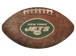 New York Jets 12" Football Shaped Sign
