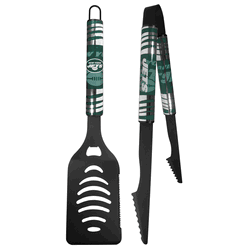 New York Jets 2 pc Black Tailgate BBQ Set