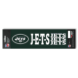 New York Jets 2 Piece Team Slogan Decal Sticker Set