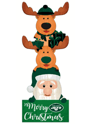 New York Jets 31" Santa Stack Leaner