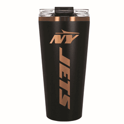 New York Jets 32oz Black and Copper Big Slim with Straw