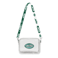 New York Jets 3D Logo Clear Fanny Fan Purse
