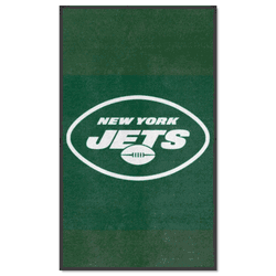 New York Jets 3X5 High-Traffic Mat with Durable Rubber Backing - Portrait Orientation