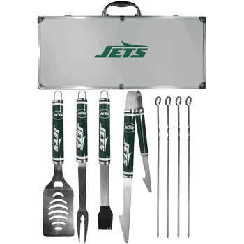 New York Jets 8 pc Logo BBQ Set