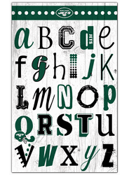New York Jets Alphabet 11x19 Sign