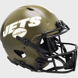 New York Jets  Authentic Speed Full Size Football Helmet SALUTE TO SERVICE