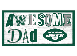 New York Jets Awesome Dad 6x12 Sign