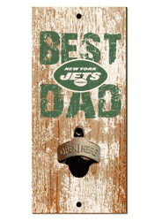 New York Jets Best Dad Bottle Opener  Wood Sign