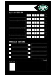 New York Jets Chore Chalk Board 11x19 Sign