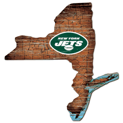 New York Jets Distressed State with Logo