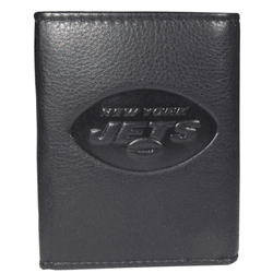 New York Jets Embossed Leather Tri-fold Wallet