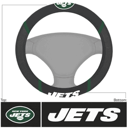 New York Jets Embroidered Steering Wheel Cover