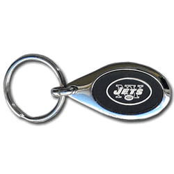 New York Jets Etched Key Chain