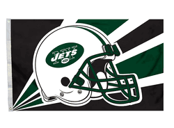 New York Jets Flag 3x5 Helmet Design