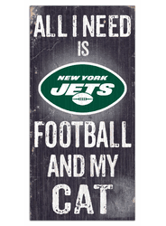 New York Jets Football and My Cat 6x12 Sign