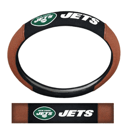 New York Jets Football Grip Steering Wheel Cover 15" Diameter