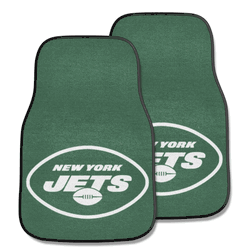 New York Jets Front Carpet Car Mat Set - 2 Pieces