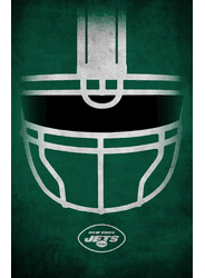 New York Jets Ghost Helmet 17x26