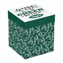 New York Jets Glass 17oz Wine Stemless Boxed