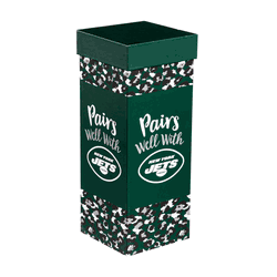 New York Jets Glass 17oz Wine Stemmed Boxed