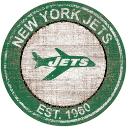 New York Jets Heritage Logo Round Sign