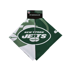 New York Jets Home and Away Pet Bandana Set Large