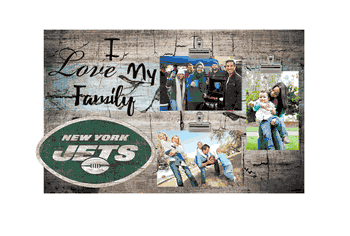 New York Jets I Love my Family Clip Frame