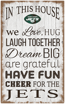 New York Jets In This House 11x19 Sign