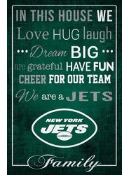 New York Jets In This House 17x26