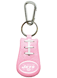 New York Jets Keychain Pink Football CO