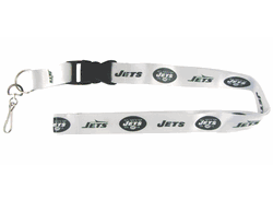 New York Jets Lanyard - Breakaway with Key Ring - Retro Style
