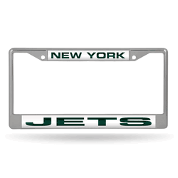New York Jets Laser Chrome Frame