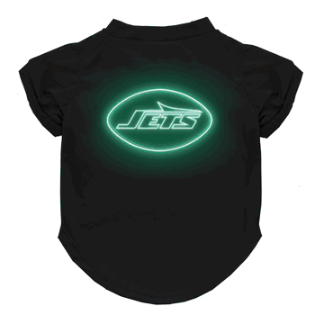 New York Jets Neon Pet T-Shirt, Medium