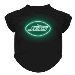 New York Jets Neon Pet T-Shirt, X-Large