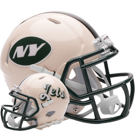 New York Jets NFL Mini Speed Football Helmet RETRO