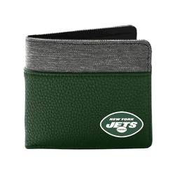 New York Jets Pebble BiFold Wallet GREN