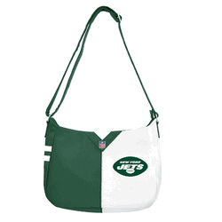 New York Jets Pebble Split Hobo Shoulder Bag