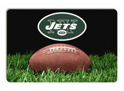 New York Jets Pet Bowl Mat Classic Football Size Large CO