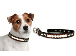 New York Jets Pet Collar Leather Size Small CO