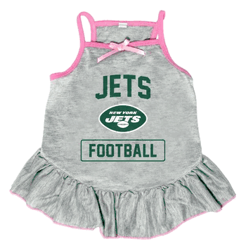 New York Jets Pet Dress Grey Type XLarge