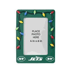 New York Jets Picture Frame with Holiday Lights