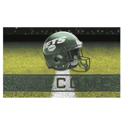 New York Jets Rubber Door Mat - 18in. x 30in.