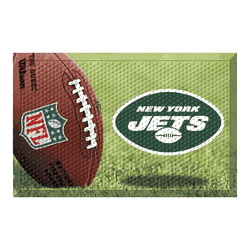 New York Jets Rubber Scraper Door Mat