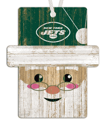 New York Jets Santa Ornament