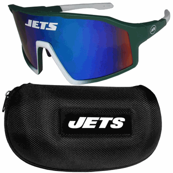 New York Jets Shield Sunglasses with Case